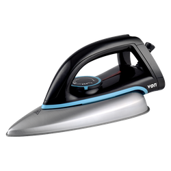 Von VSID12BSK Dry Iron Teflon Plate, 1000W - Black