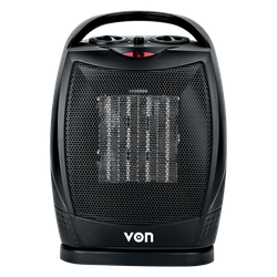 Von VHF182MLK Fan Heater, 1800W - Black