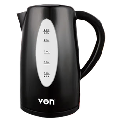 Von VSKL03BNK Cordless Kettle, 3L - Black