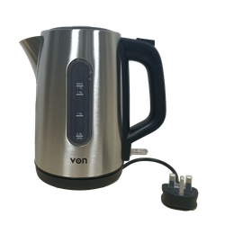 Von VKCL17SDX Cordless Kettle, 1.7L - Stainless Steel