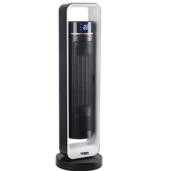 Von VHT223DYAK Tower Heater, 2200W - Black