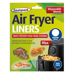 Sealapack Disposable Air Fryer Liner Round 40 Packets 20CM