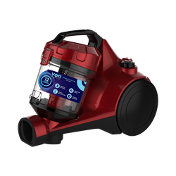 Von VAVC-16DMR Dry Bagless Vacuum Cleaner, 1.6L - Red